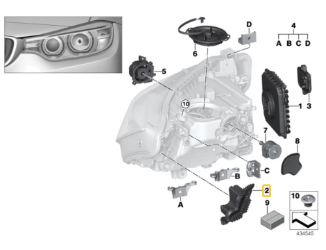 NEUE OE BLINKER MODUL LINKE SEITE BMW 3 F30 F31 M3 LCI 63117419619 - 4